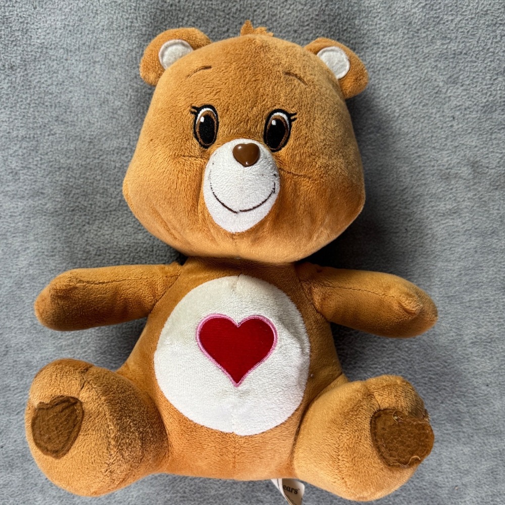 Care Bears Tenderheart Bear Plush Brown 9 inch Stuffed Animal 2016 Kellytoy